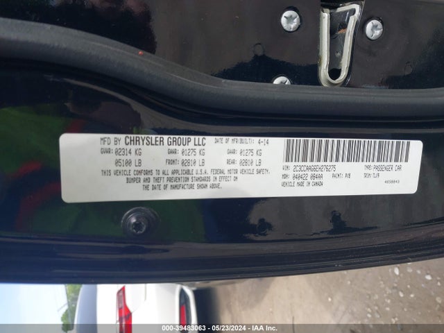 2C3CCAAG6EH276275 Chrysler 300
