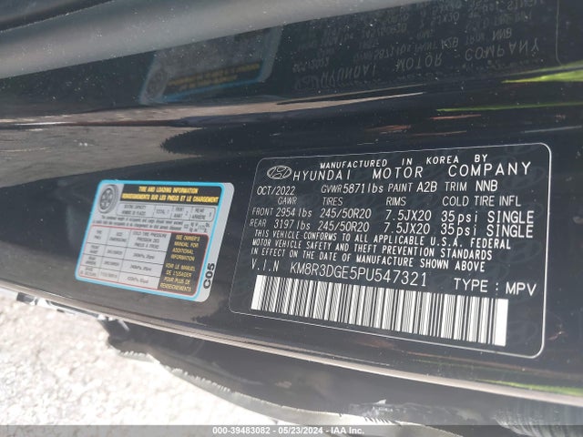 Hyundai Palisade Xrt 2023 KM8R3DGE5PU547321 Image 9