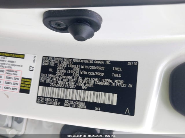 Lexus RX 350 2020 2T2HZMAA2LC170907 Image 9