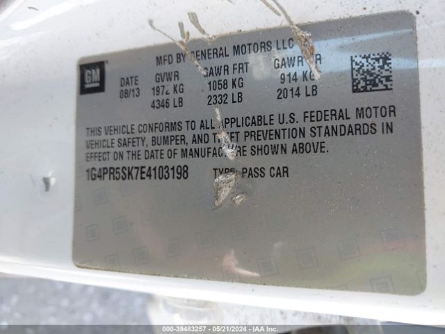 1G4PR5SK7E4103198 Buick Verano Convenience Group