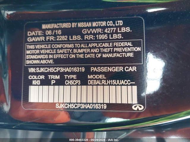 Infiniti Qx30 Premium 2017 SJKCH5CP3HA016319 Image 9