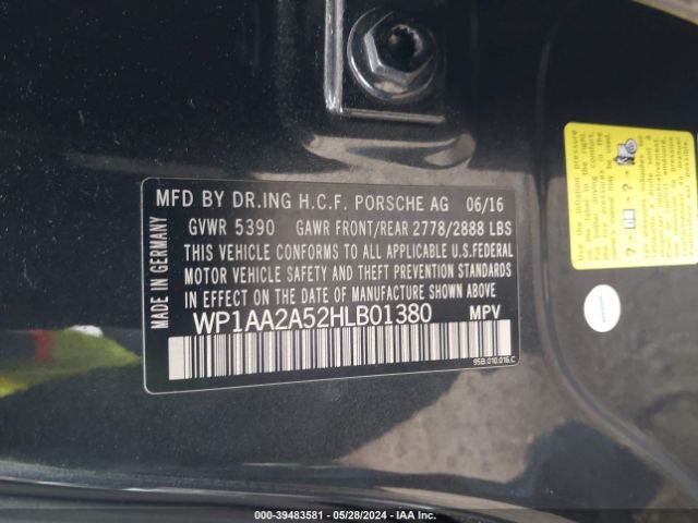 WP1AA2A52HLB01380 Porsche Macan