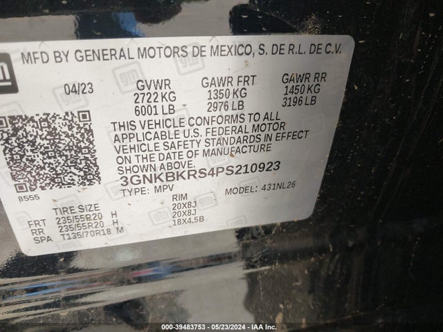 Chevrolet Blazer Awd Rs 2023 3GNKBKRS4PS210923 Image 9