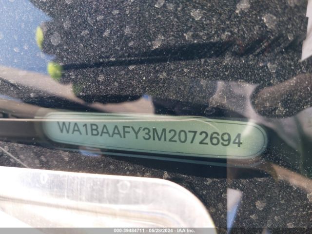 WA1BAAFY3M2072694 Audi Q5 Premium Plus 45 Tfsi Quattro S Tronic