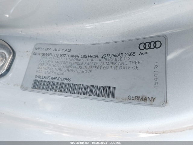 WAULFAFH6EN013969 Audi A5 2.0t Premium