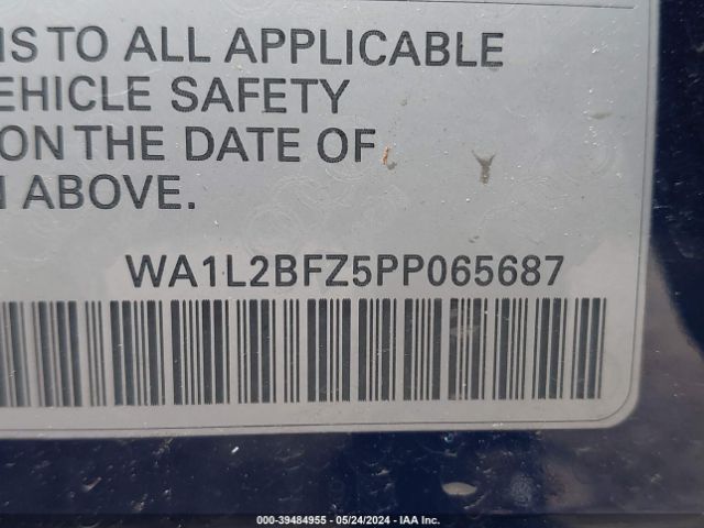 WA1L2BFZ5PP065687 Audi Q4 E-tron Premium Plus 50 Quattro
