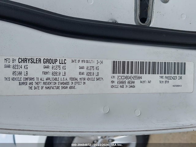 Dodge Charger Se 2014 2C3CDXBG4EH255004 Image 9