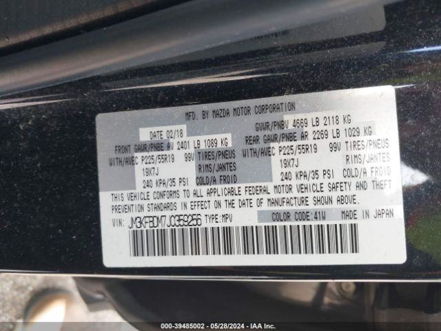 JM3KFBDM7J0359256 Mazda Cx-5 Grand Touring