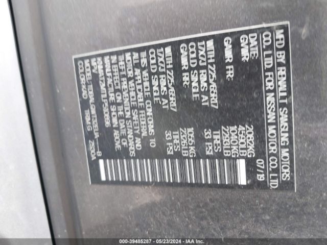 KNMAT2MT1LP510896 Nissan Rogue Sv Fwd