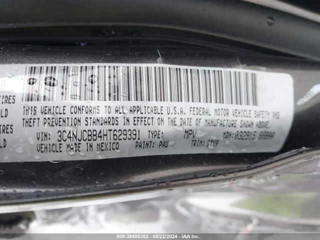 3C4NJCBB4HT629391 Jeep New Compass Latitude Fwd