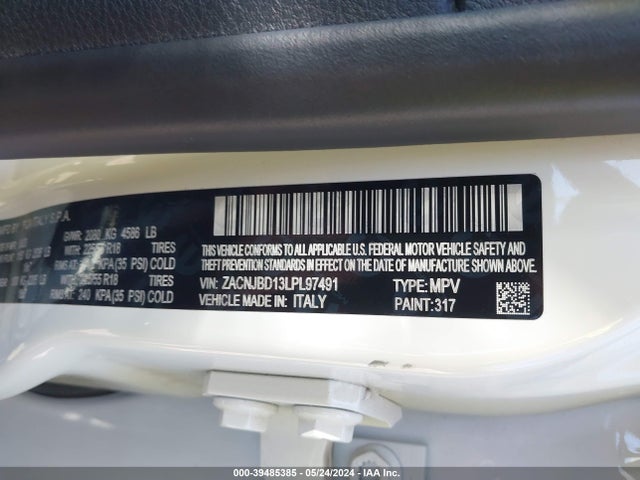 Jeep Renegade Limited 4x4 2020 ZACNJBD13LPL97491 Image 9