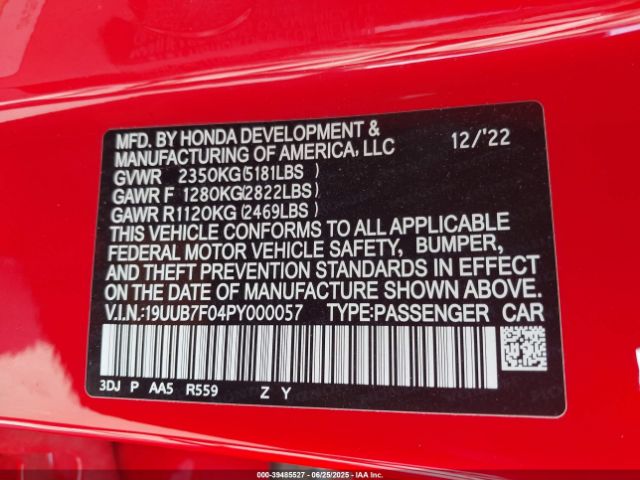 2023 ACURA TLX 19UUB7F04PY000057 Photo 8