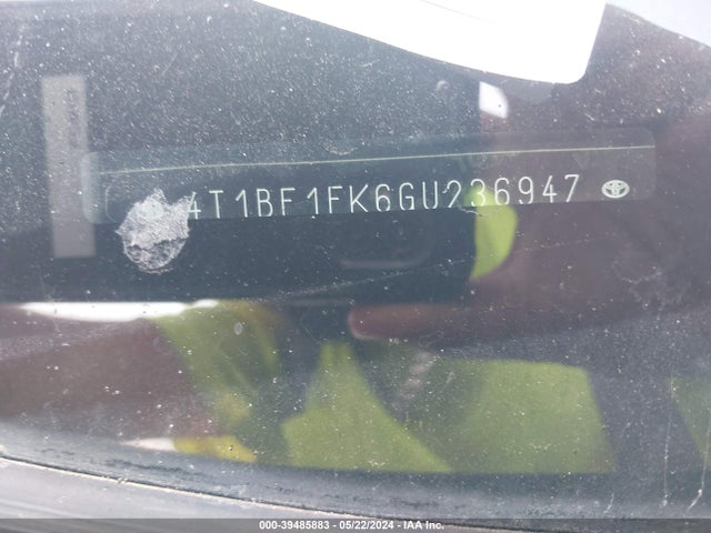 Toyota CAMRY SE 2016 4T1BF1FK6GU236947 Image 9