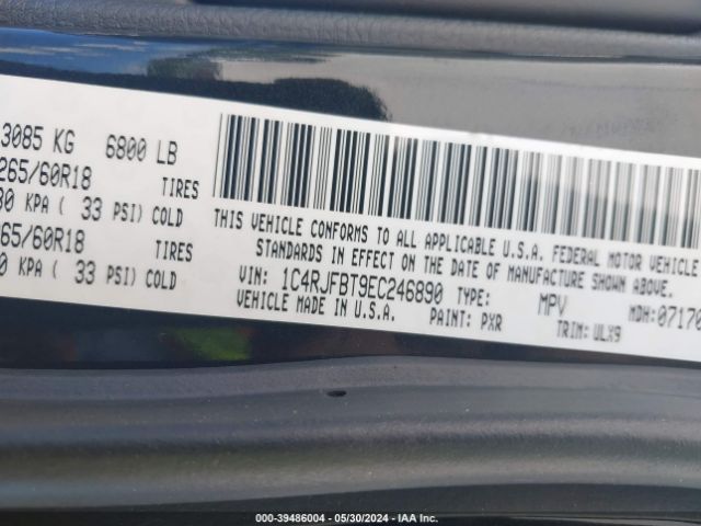 1C4RJFBT9EC246890 Jeep Grand Cherokee Limited