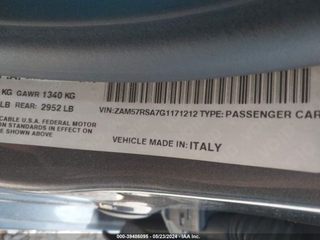 ZAM57RSA7G1171212 Maserati GHIBLI S