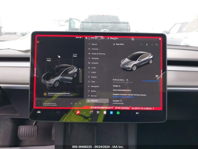 5YJ3E1EA5MF053077 Tesla Model 3 Standard Range Plus Rear-wheel Drive
