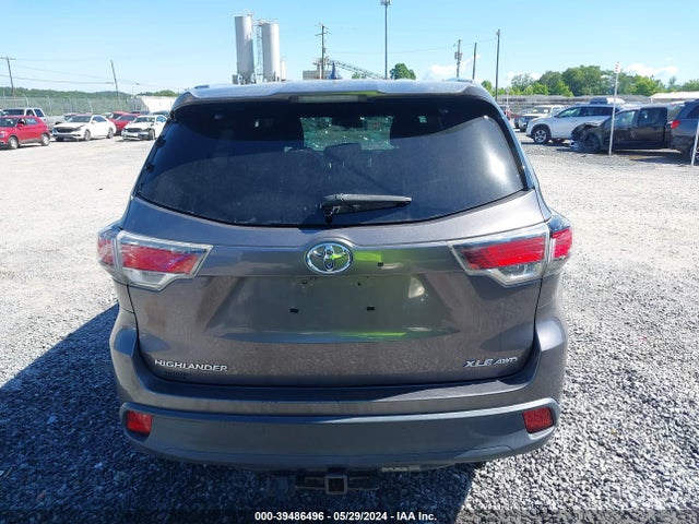 Toyota Highlander Xle V6 2015 5TDJKRFH8FS104113 Image 16