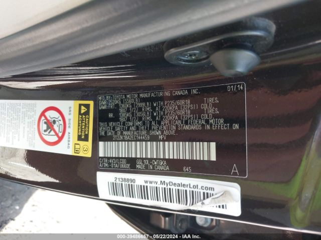 2T2ZK1BA2EC144459 Lexus RX 350
