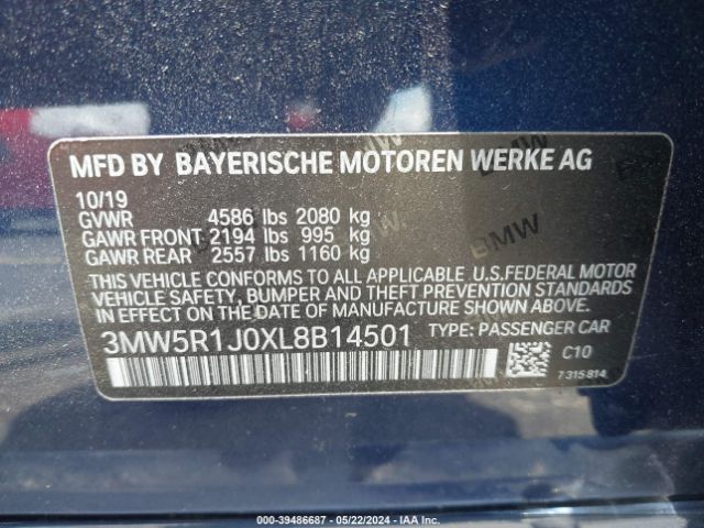 3MW5R1J0XL8B14501 BMW 330I