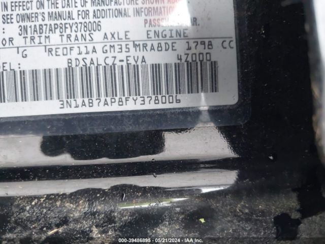 3N1AB7AP8FY378006 Nissan SENTRA S