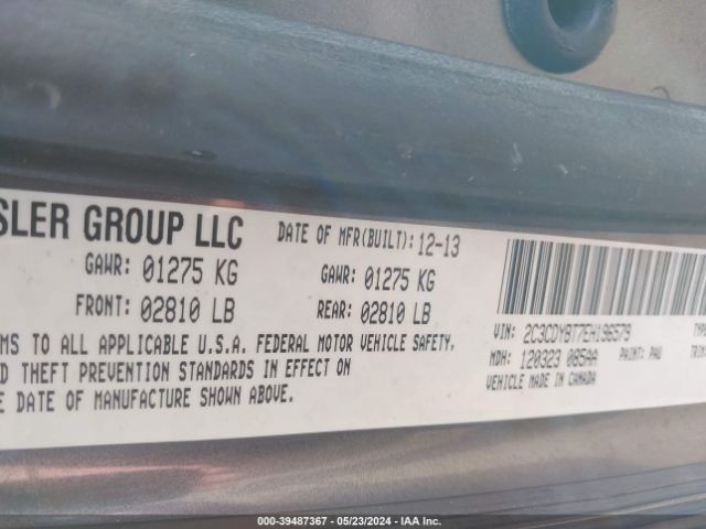 2C3CDYBT7EH196579 Dodge Challenger R/t Plus