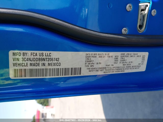 Jeep Compass Trailhawk 4x4 2022 3C4NJDDB9NT206742 Image 9
