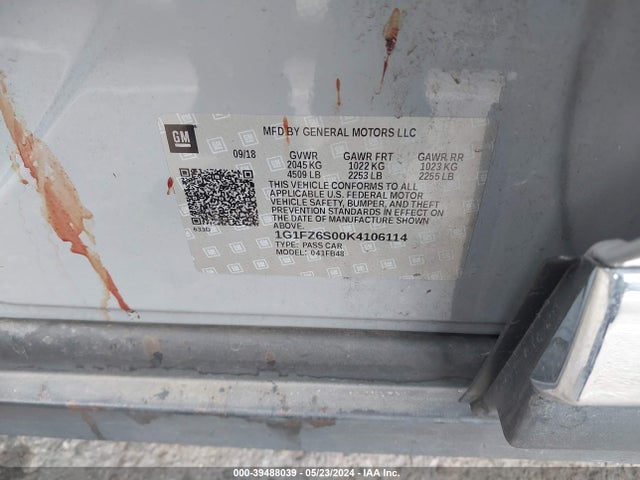 Chevrolet Bolt Ev Premier 2019 1G1FZ6S00K4106114 Image 9