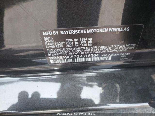WBA8A9C57GK616964 BMW 320i