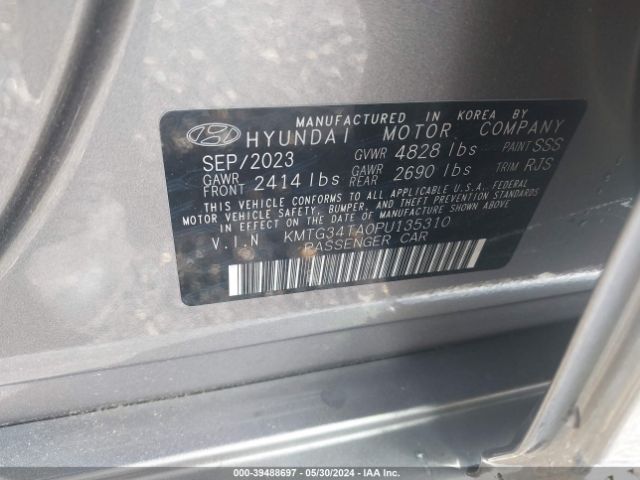 KMTG34TA0PU135310 Genesis G70 2.0t Awd