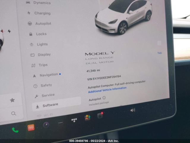 5YJYGDEE2MF294194 Tesla Model Y Long Range Dual Motor All-wheel Drive