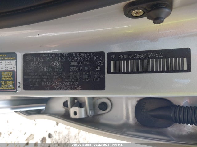 KIA FORTE LX 2016 KNAFK4A66G5507512 Image 9