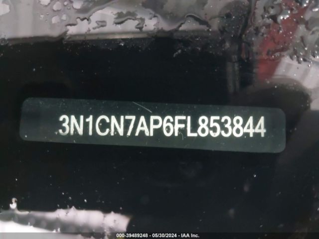 3N1CN7AP6FL853844 Nissan Versa 1.6 Sl