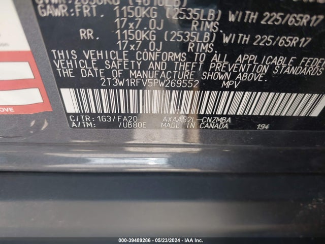 Toyota Rav4 Xle 2023 2T3W1RFV5PW269552 Image 9