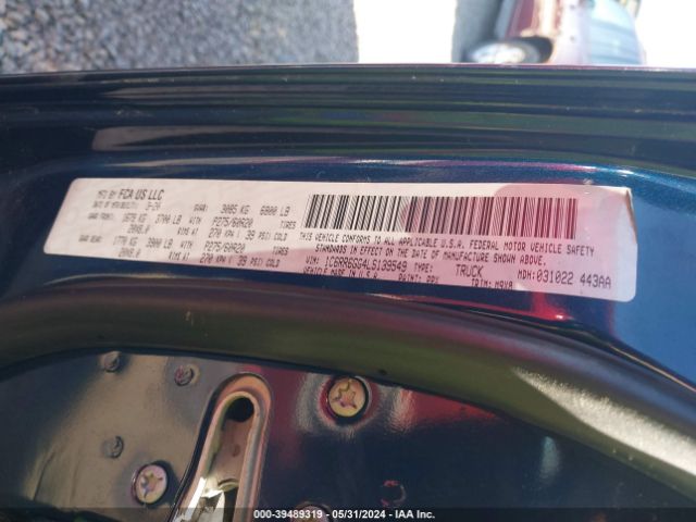 1C6RR6GG4LS139549 RAM 1500 Classic Warlock Quad Cab 4x2 6'4 Box