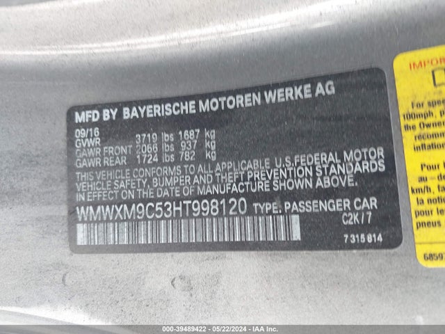 2017 MINI HARDTOP WMWXM9C53HT998120 Photo 8