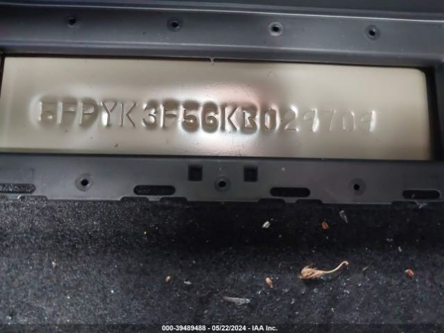 5FPYK3F56KB029709 Honda Ridgeline Rtl