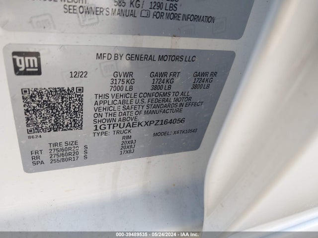 GMC Sierra 1500 Pro 2023 1GTPUAEKXPZ164056 Image 9