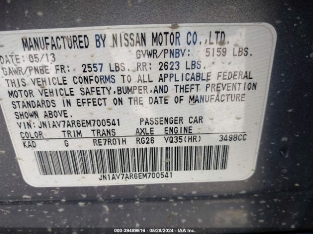 JN1AV7AR6EM700541 Infiniti Q50 Hybrid Premium