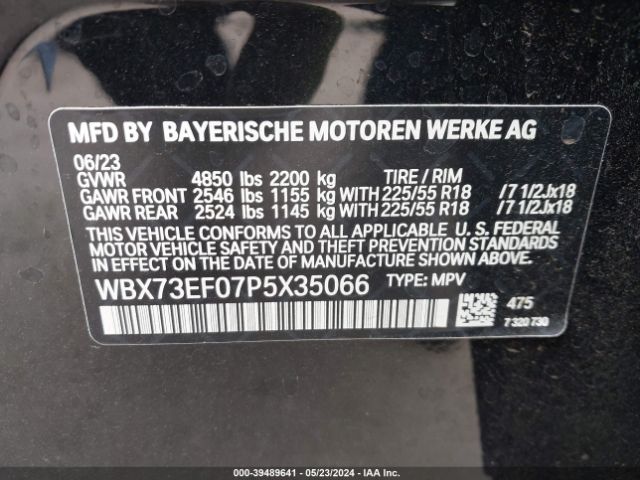 WBX73EF07P5X35066 BMW X1 Xdrive28i