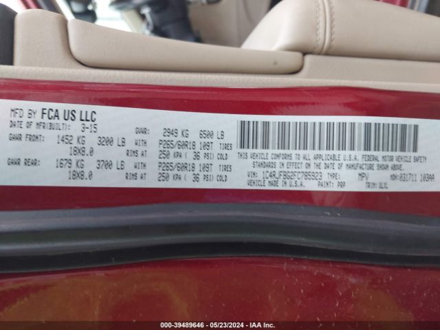 1C4RJFBG2FC785923 Jeep Grand Cherokee Limited