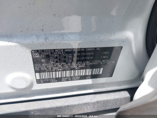 Toyota Rav4 Xle Premium 2021 2T3C1RFV8MW172232 Image 9
