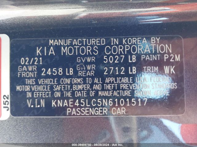 KNAE45LC5N6101517 KIA Stinger Gt1