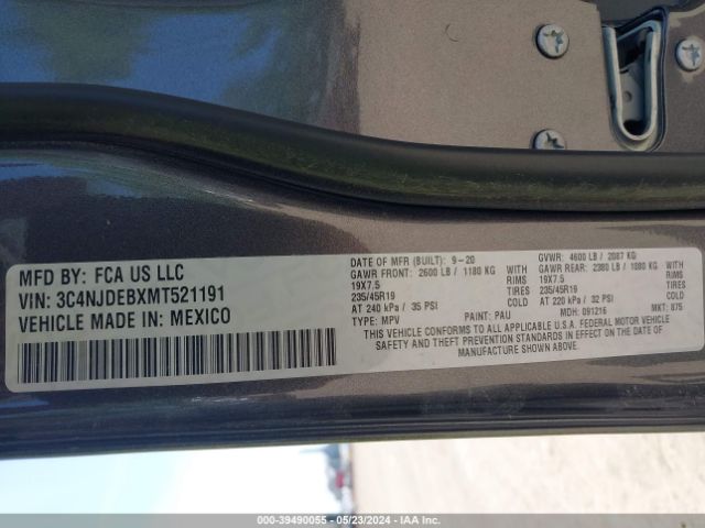 3C4NJDEBXMT521191 Jeep Compass 80th Anniversary 4x4