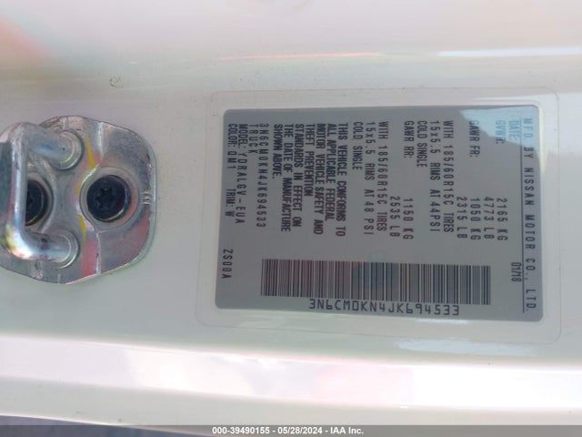 Nissan NV200 SV 2018 3N6CM0KN4JK694533 Image 9