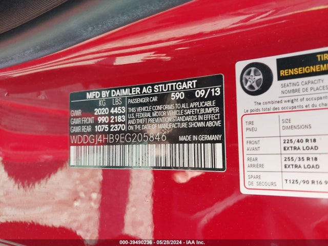 Mercedes-Benz C 250 2014 WDDGJ4HB9EG205846 Image 9