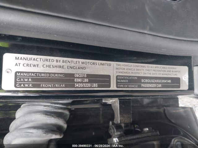 2016 BENTLEY CONTINENTAL GT SCBGU3ZA5GC054146 Photo 8
