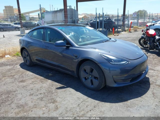 39490627 :رقم المزاد ، 5YJ3E1EB7NF354217 vin ، 2022 Tesla Model 3 Long Range Dual Motor All-wheel Drive مزاد بيع