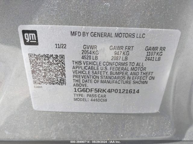 1G6DF5RK4P0121614 Cadillac Ct4 Premium Luxury