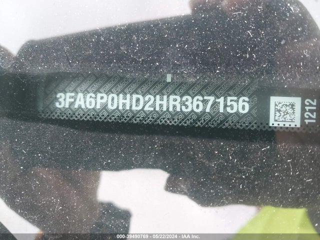 Ford FUSION SE 2017 3FA6P0HD2HR367156 Image 9