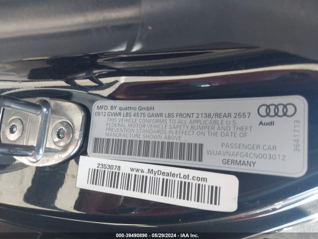 2012 AUDI R8 WUAVNAFG4CN003012 Photo 8